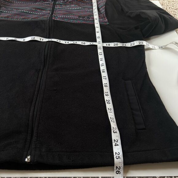 VTG Fila Sport Biella Black Full Zip High-Pile Western Southwest Fleece SZ XL - Picture 15 of 15